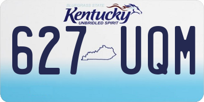 KY license plate 627UQM