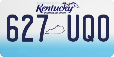 KY license plate 627UQO
