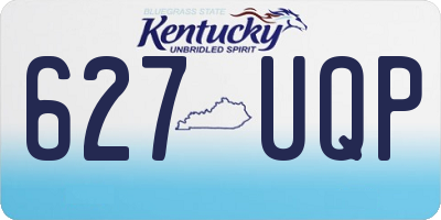 KY license plate 627UQP