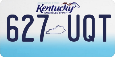 KY license plate 627UQT