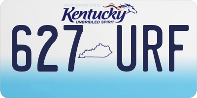 KY license plate 627URF
