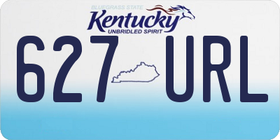 KY license plate 627URL