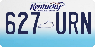 KY license plate 627URN