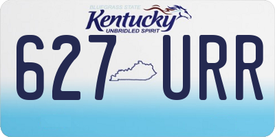 KY license plate 627URR