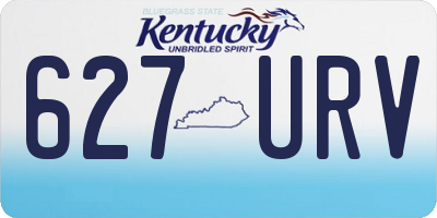 KY license plate 627URV