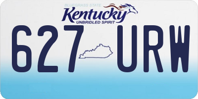 KY license plate 627URW