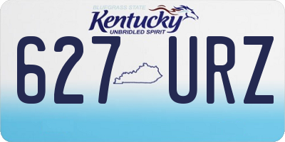 KY license plate 627URZ