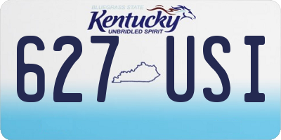 KY license plate 627USI