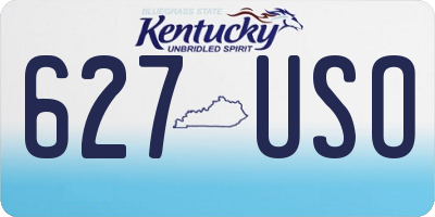 KY license plate 627USO