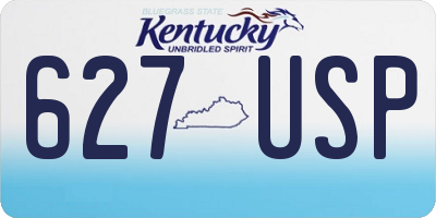 KY license plate 627USP