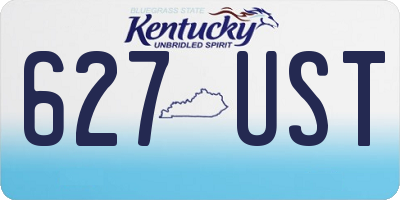 KY license plate 627UST
