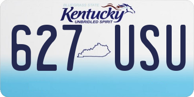 KY license plate 627USU