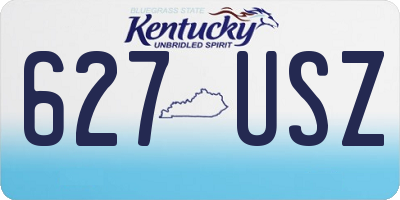 KY license plate 627USZ