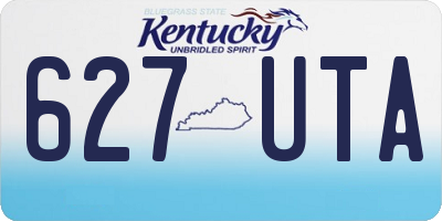 KY license plate 627UTA