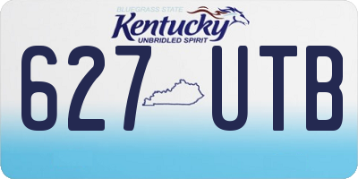 KY license plate 627UTB