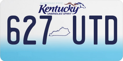 KY license plate 627UTD