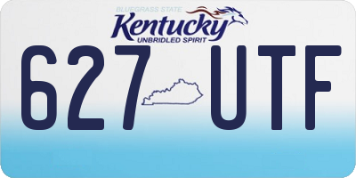 KY license plate 627UTF