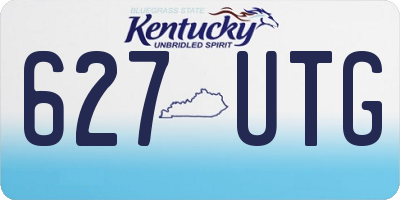 KY license plate 627UTG