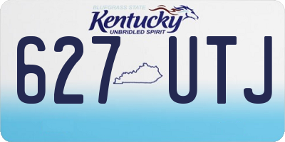 KY license plate 627UTJ