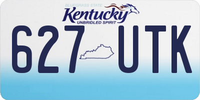 KY license plate 627UTK