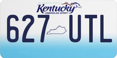 KY license plate 627UTL