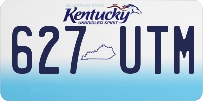 KY license plate 627UTM