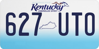 KY license plate 627UTO