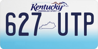 KY license plate 627UTP