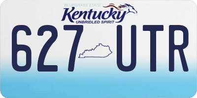 KY license plate 627UTR