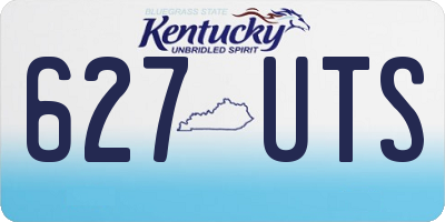KY license plate 627UTS