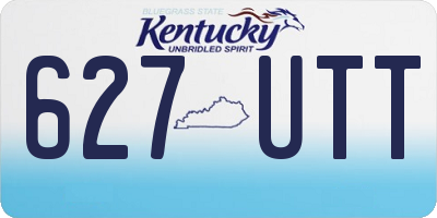 KY license plate 627UTT