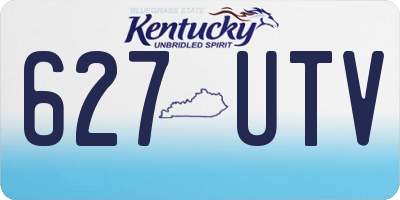 KY license plate 627UTV