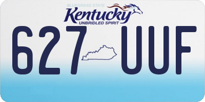 KY license plate 627UUF