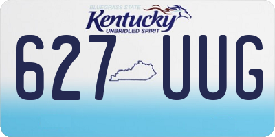 KY license plate 627UUG
