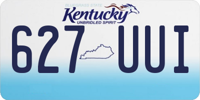 KY license plate 627UUI
