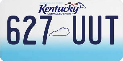 KY license plate 627UUT