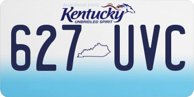 KY license plate 627UVC