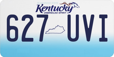KY license plate 627UVI