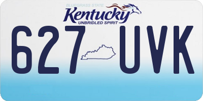 KY license plate 627UVK