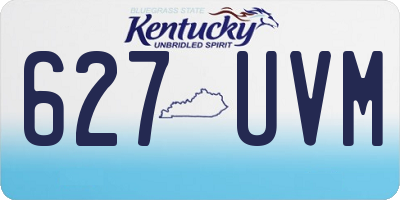KY license plate 627UVM