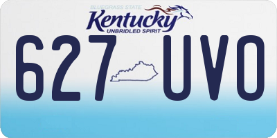 KY license plate 627UVO