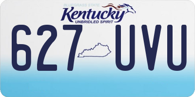 KY license plate 627UVU