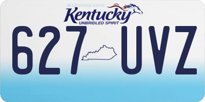 KY license plate 627UVZ