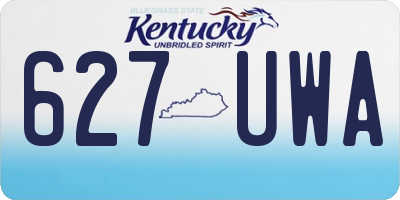KY license plate 627UWA