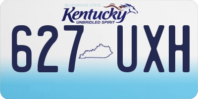 KY license plate 627UXH