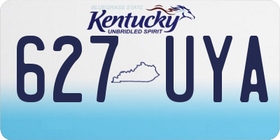 KY license plate 627UYA