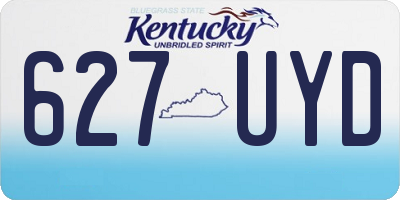 KY license plate 627UYD