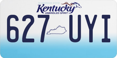 KY license plate 627UYI