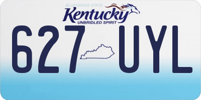 KY license plate 627UYL