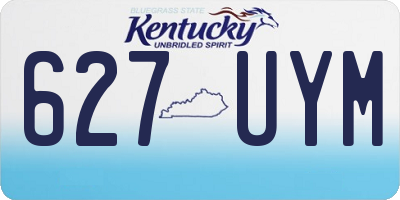 KY license plate 627UYM